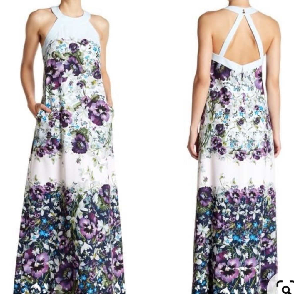 Ted Baker Entangled Enchantment Ziloh
Bow Detail Maxi Dress Dark Blue